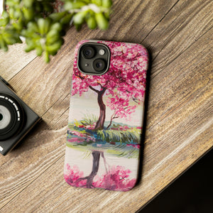 Oil painting - Oriental Cherry Tree - Protective Phone Case