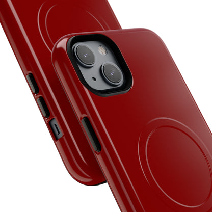 Dark Red iPhone 14 | Tough+ Phone Case