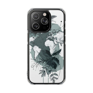 Botanical Cartography - Phone Case for iPhone (Clear Impact - Magnetic)