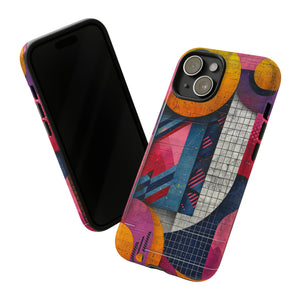 Lively Neon Geometry - Protective Phone Case