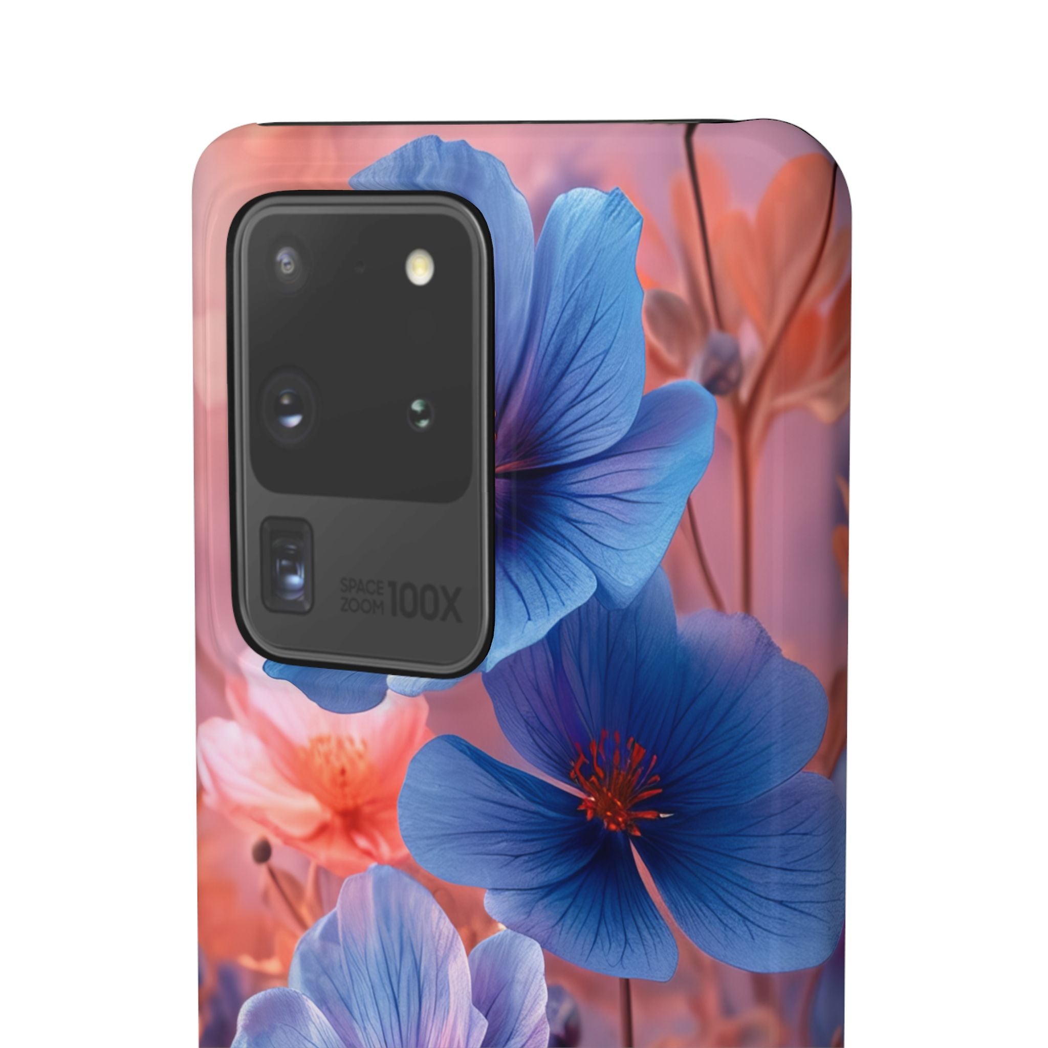 Harmonious Blooming Blues and Pinks Samsung S20 - Slim Phone Case