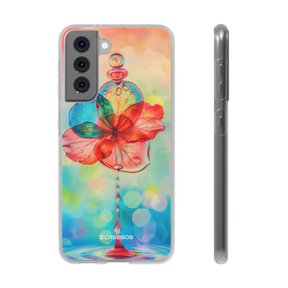 Verträumte Liquid Bloom | Flexible Handyhülle für Samsung Galaxy