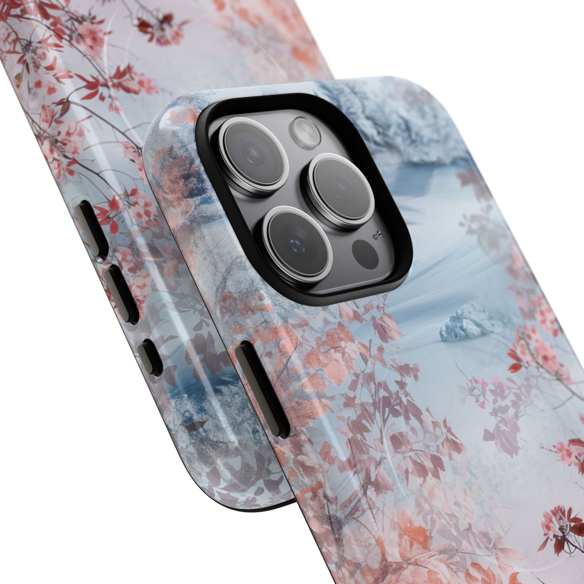 Floral Serenity Case - Tough + MagSafe® iPhone 15 Phone Case