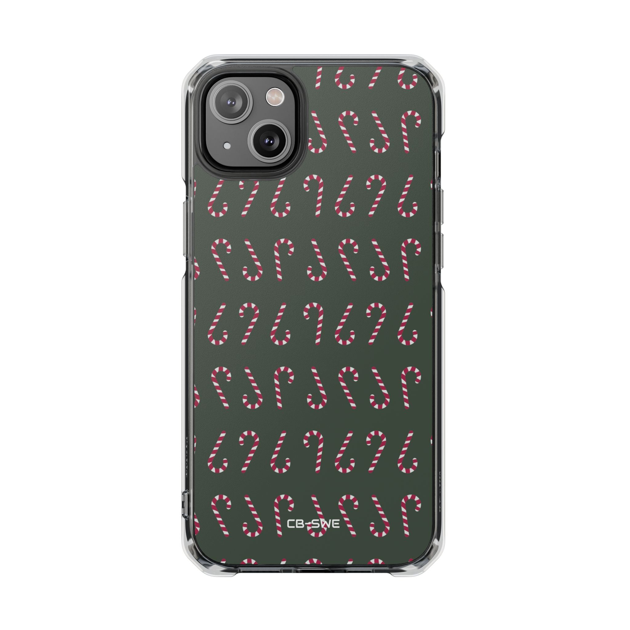 Candy Canes Aligned iPhone Case - Impact