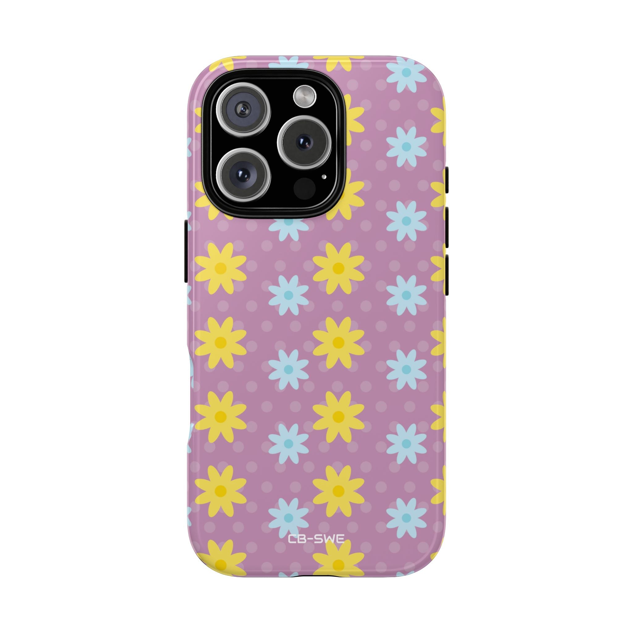 Flower Dots Dance - iPhone Case