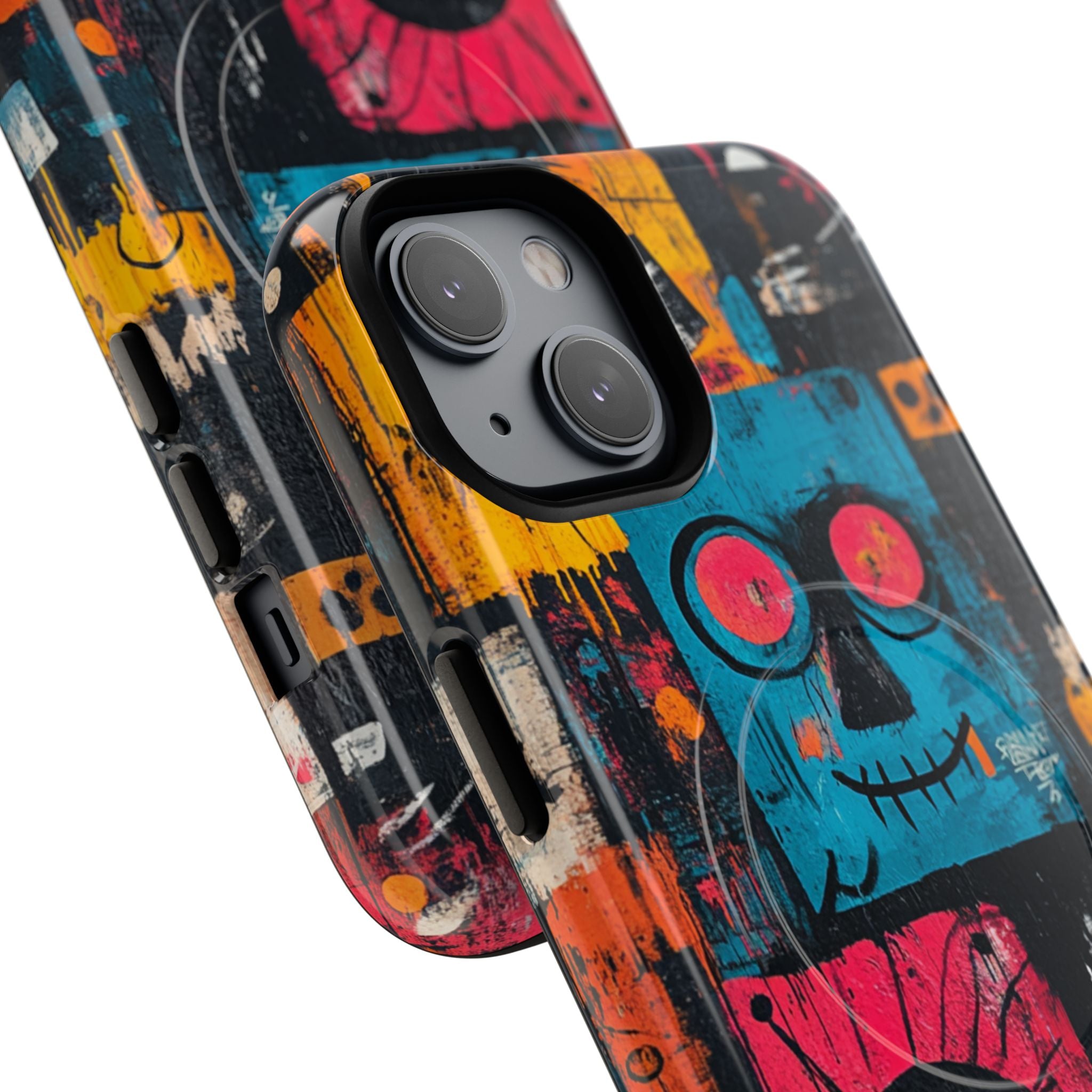 Blue Stitch Smile iPhone 14 Case - Tough+