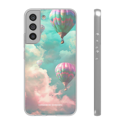 Pastel Balloon Adventure - Flexi Samsung S22 Phone Case