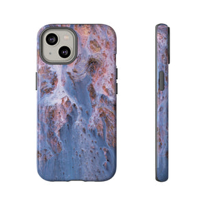 Blue Ice Ink Art iPhone Case (Protective) iPhone 14 Glossy Phone Case