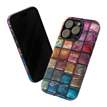 Pastel Mosaic Elegance - Protective Phone Case