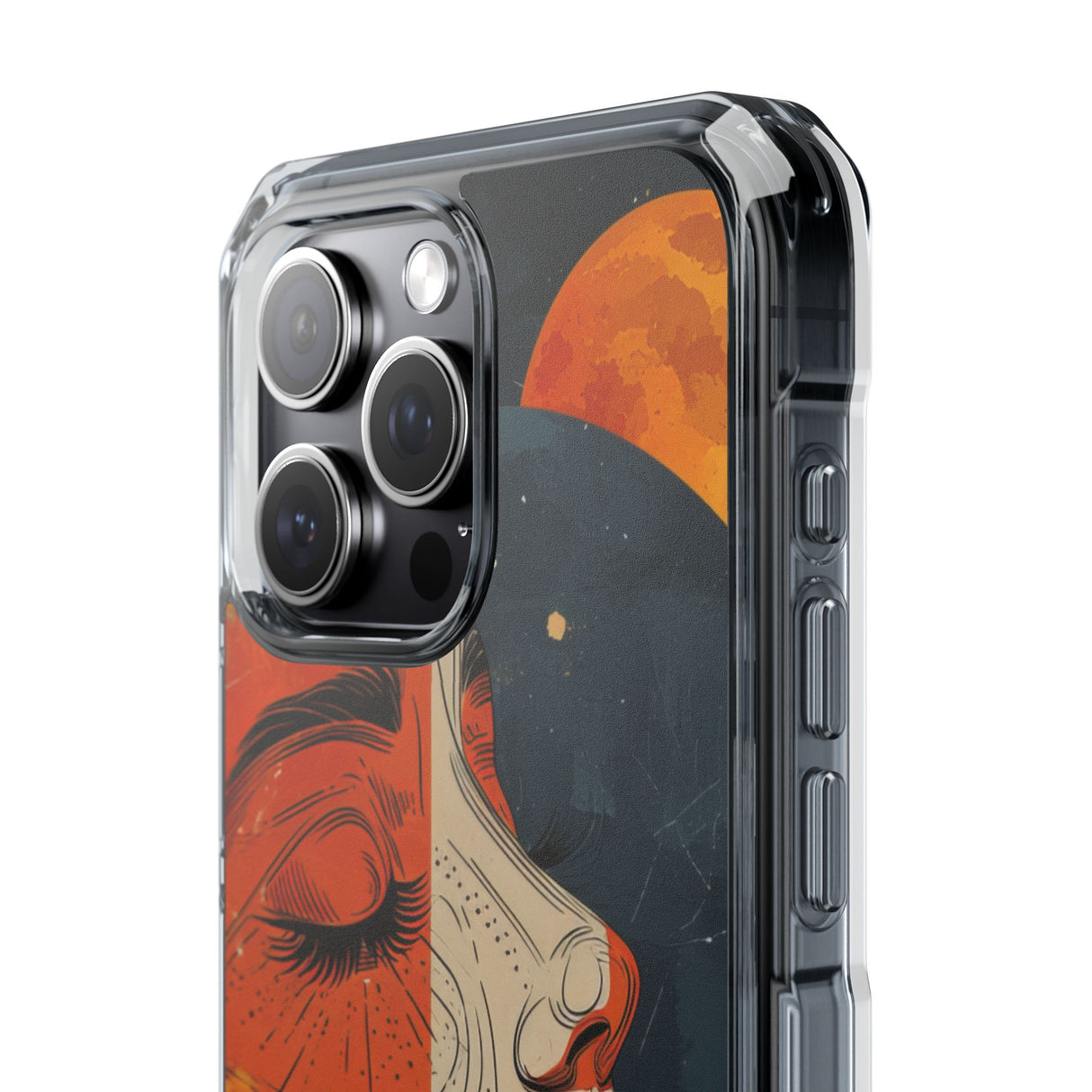 Celestial Duality - Phone Case for iPhone (Clear Impact - Magnetic)