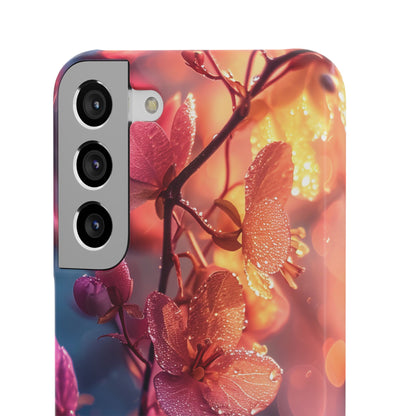 Pink Bloom Serenity - Slim Samsung S22 Phone Case