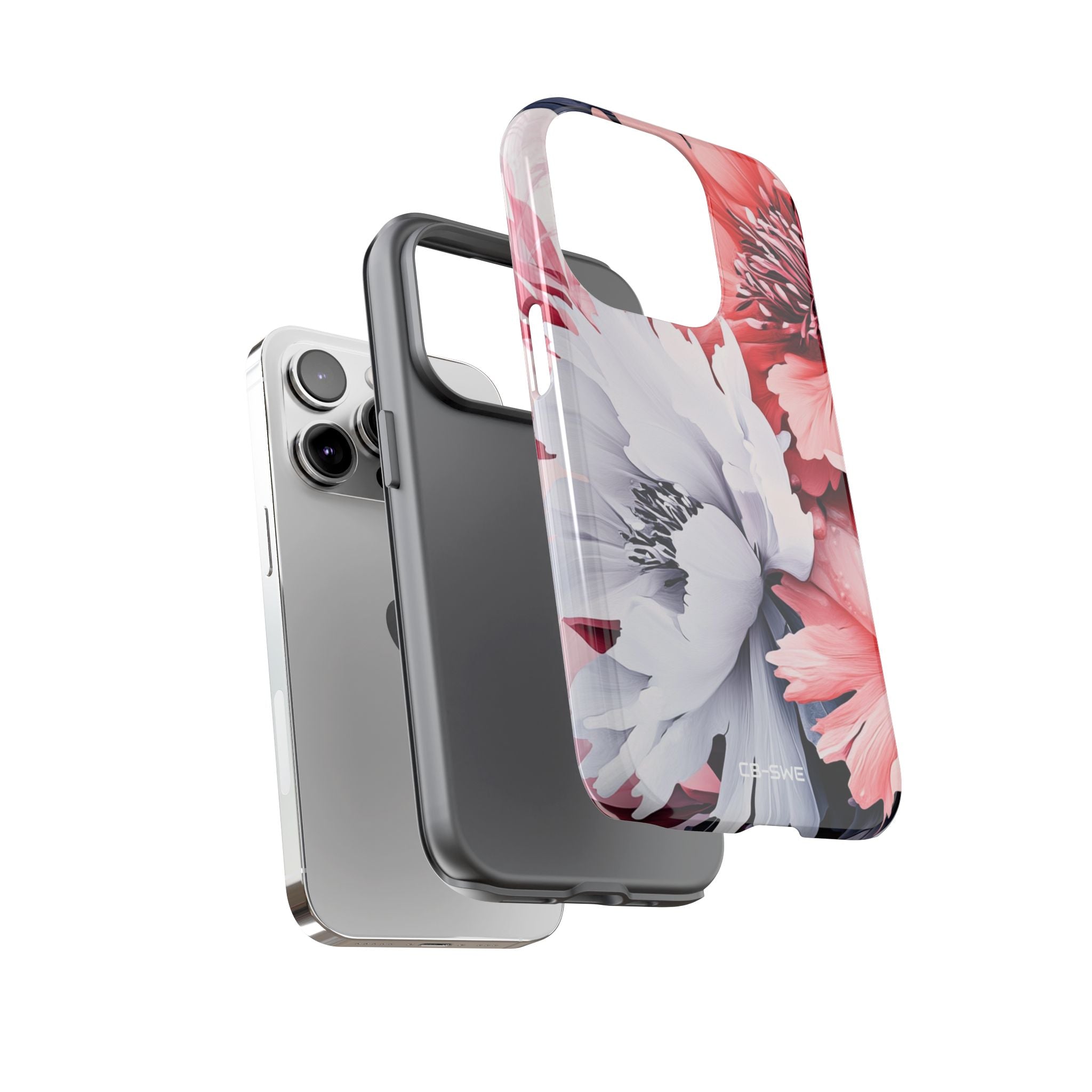 Digital Floral Elegance - iPhone Case