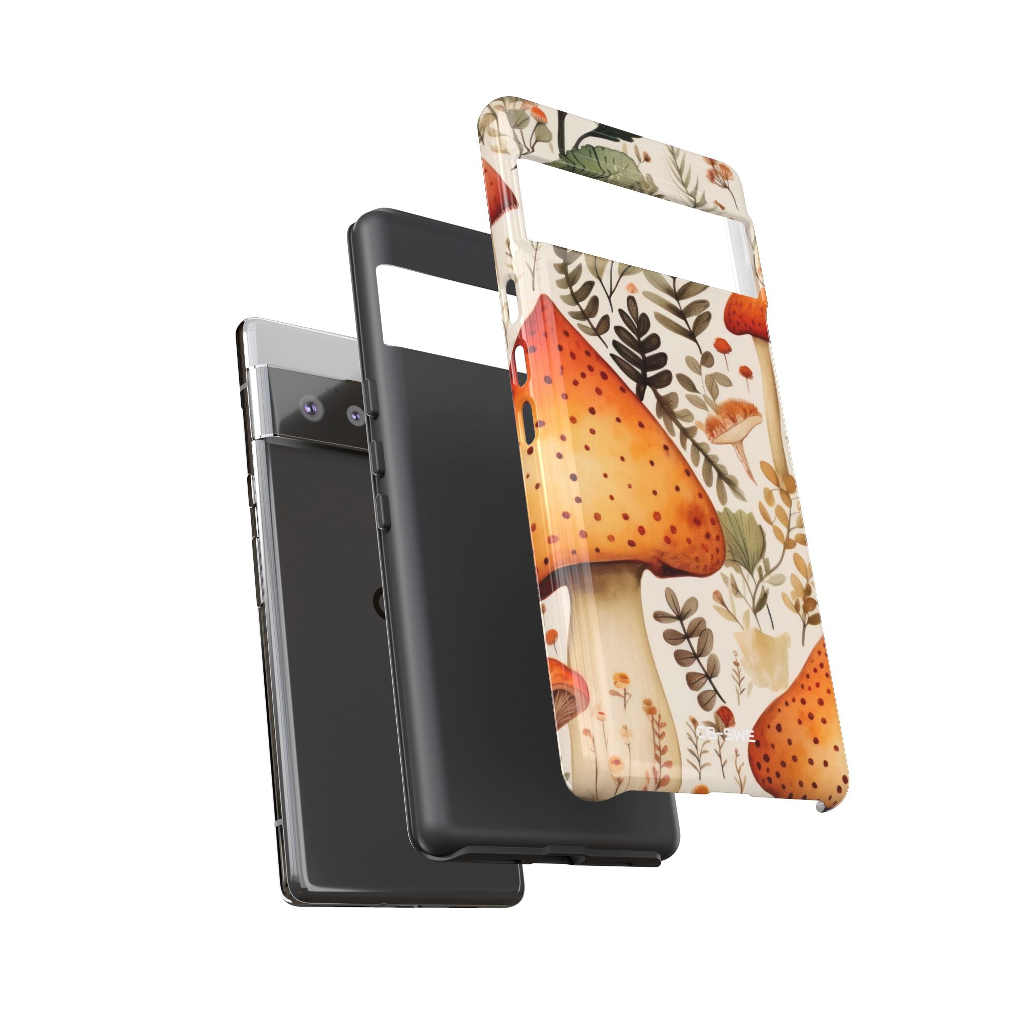 Mushrooms Sprout Cheerfully - Google Pixel Case