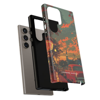 Mid-Century Nostalgia Streetscape Samsung S24 - Tough Phone Case