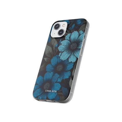 Blue Petal Radiance iPhone 14 Case - Soft