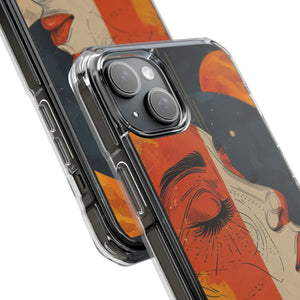 Celestial Duality - Phone Case for iPhone (Clear Impact - Magnetic)