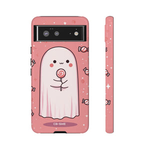 Cute Ghost Holds Candy - Google Pixel Case
