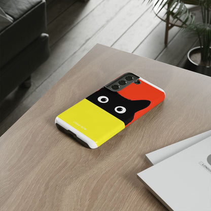 Peekaboo Cat Crimson Samsung S22 Case - Tough