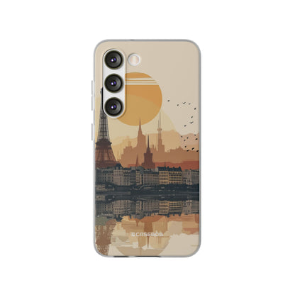 Parisian Sunset Serenity | Flexible Phone Case for Samsung Galaxy