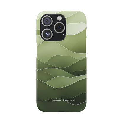 Gradient Emerald Drift iPhone 15 - Slim Phone Case