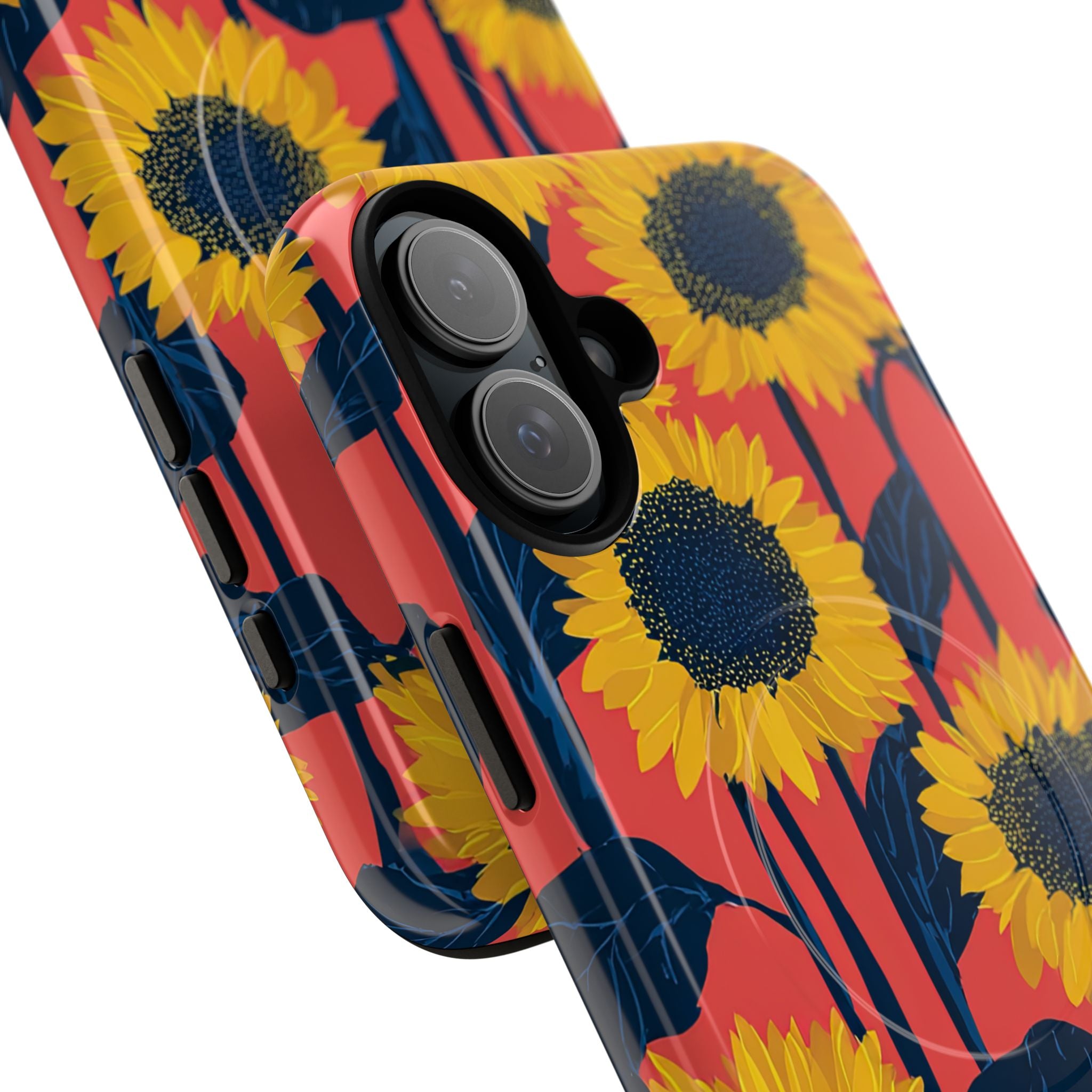 Sunflower Joy Coral iPhone 16 - Tough+