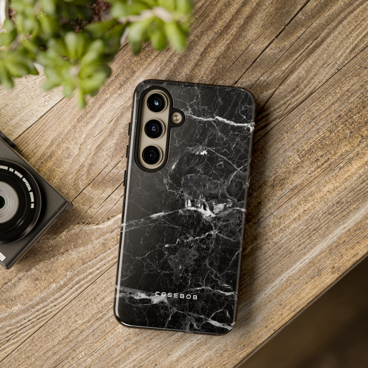 Black Marble - Protective Phone Case