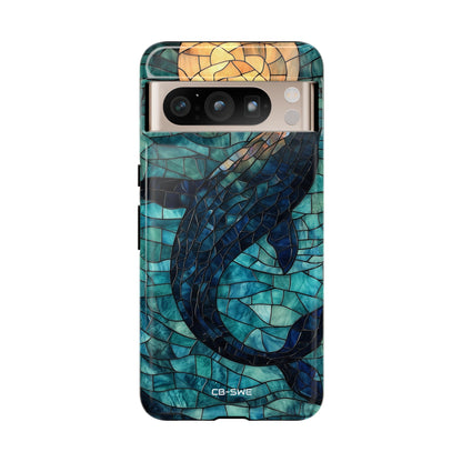 Whale Dives Upward - Google Pixel Case