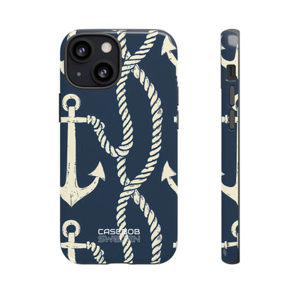 Nautical Anchors Rope iPhone 13 - Tough