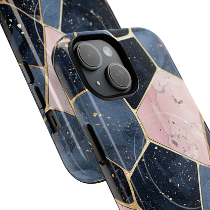 Golden Mosaic iPhone 15 Case - Tough+