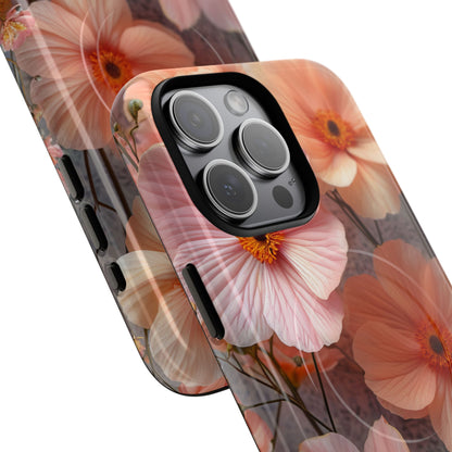 Serene Botanical Blooms - Tough + MagSafe® iPhone 15 Phone Case