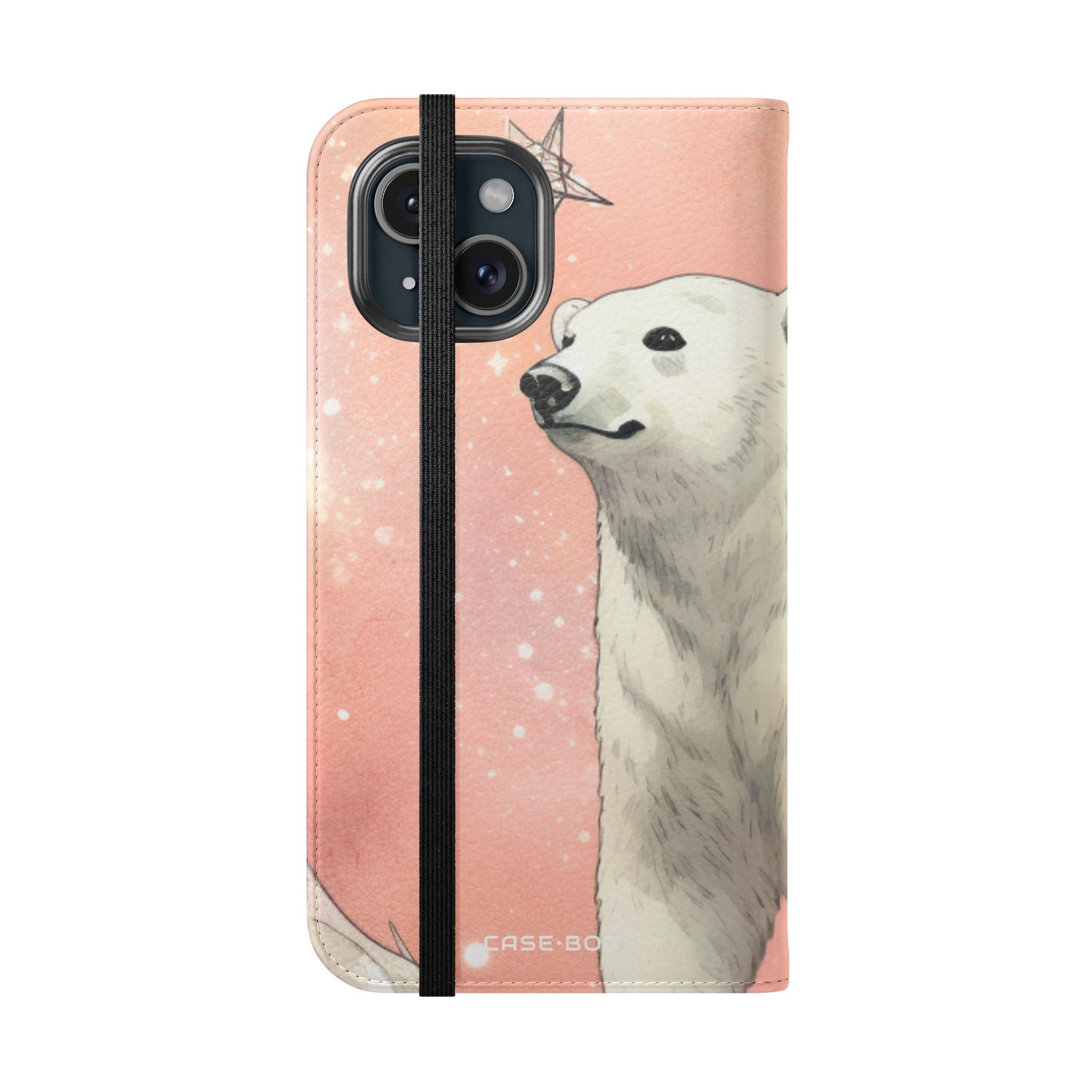 Polar Bear Nebula - iPhone 15 Case - Wallet