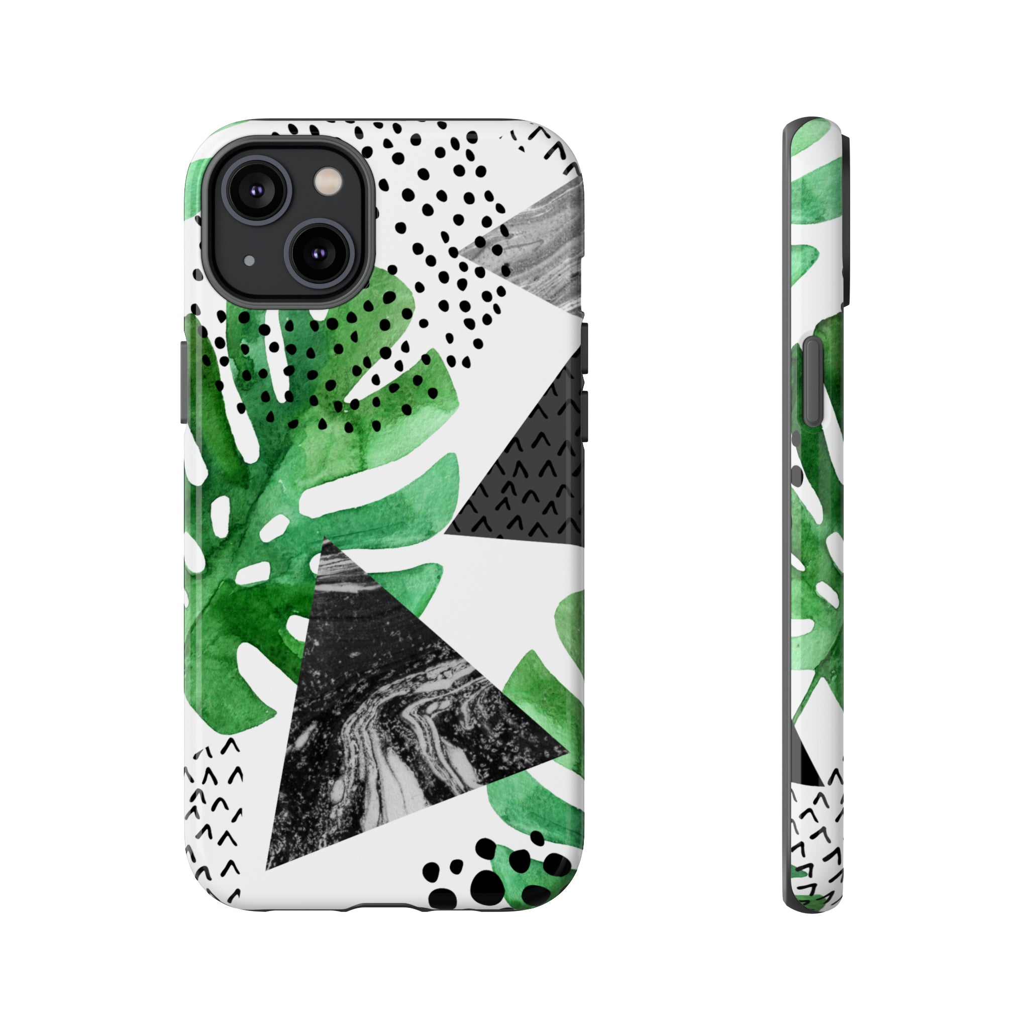 Grunge Green Tropical - Protective Phone Case