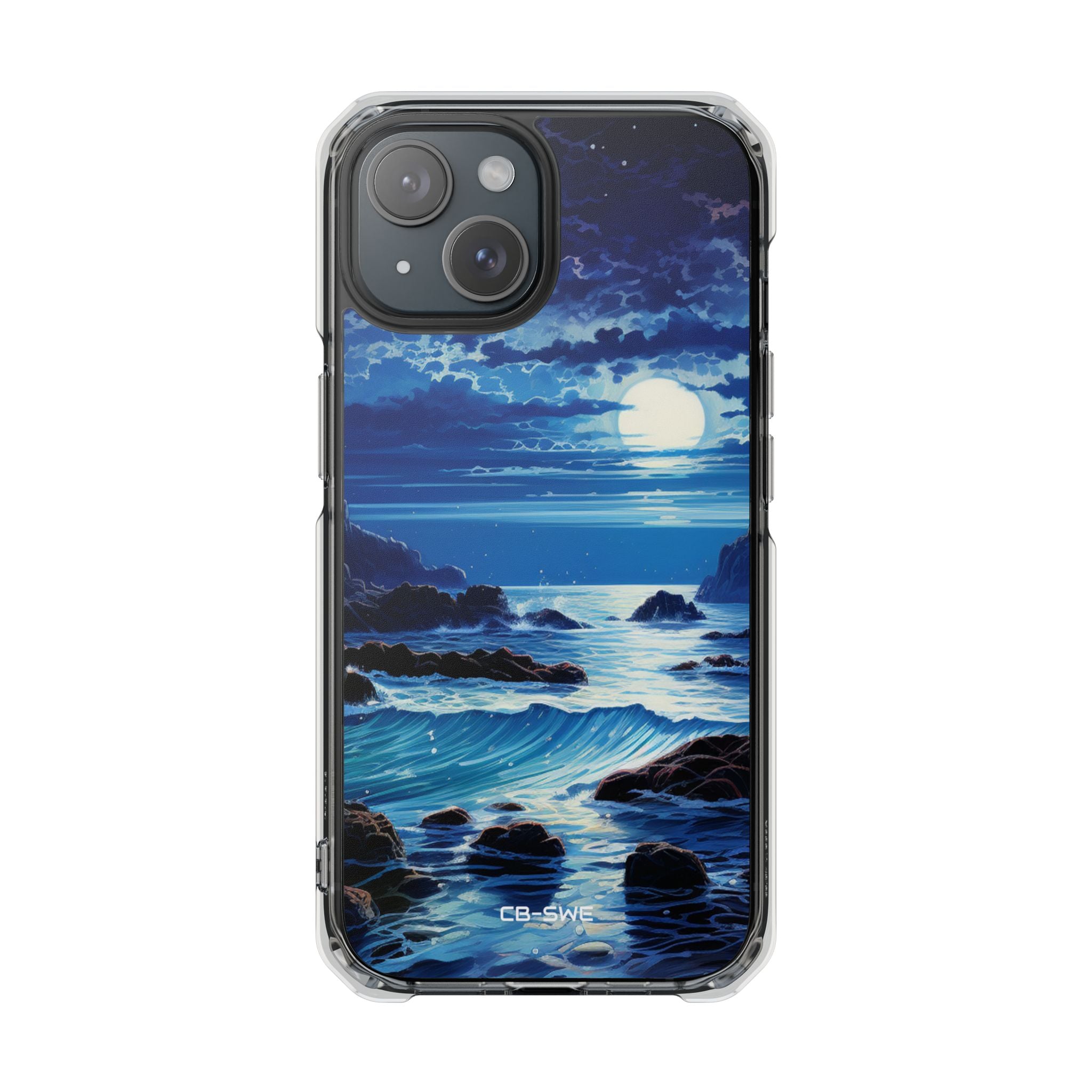 Moonlit Sea Dance iPhone Case - Impact