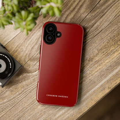 Dark Red iPhone 16 - Tough Phone Case