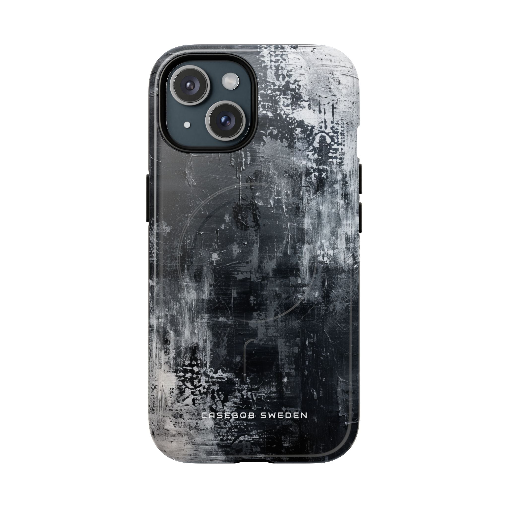 Textured Monochrome Blossom iPhone 15 | Tough+ Phone Case