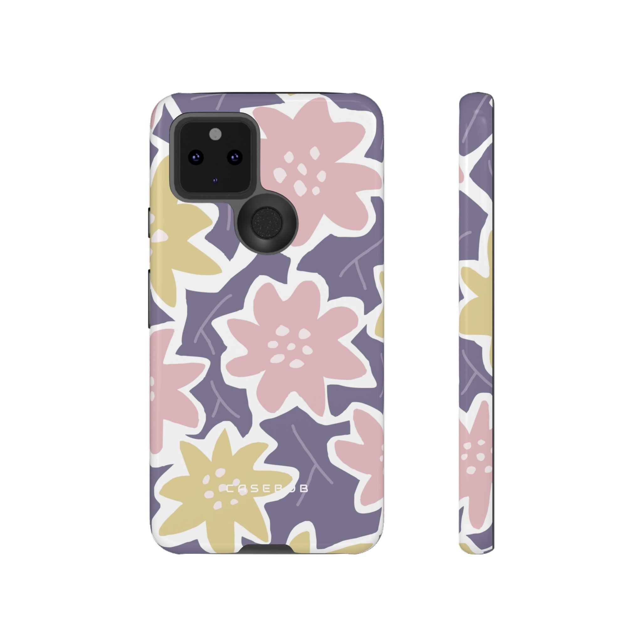 Purple Happy Flower - Protective Phone Case