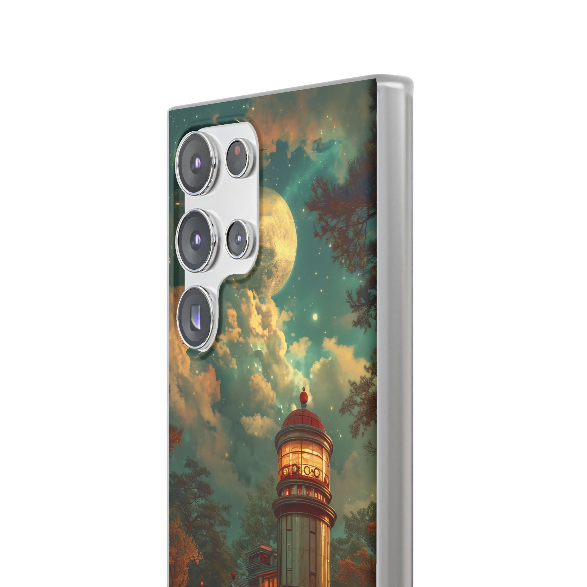 Vintage Moonlit Diner Fantasy Samsung S23 - Flexi Phone Case