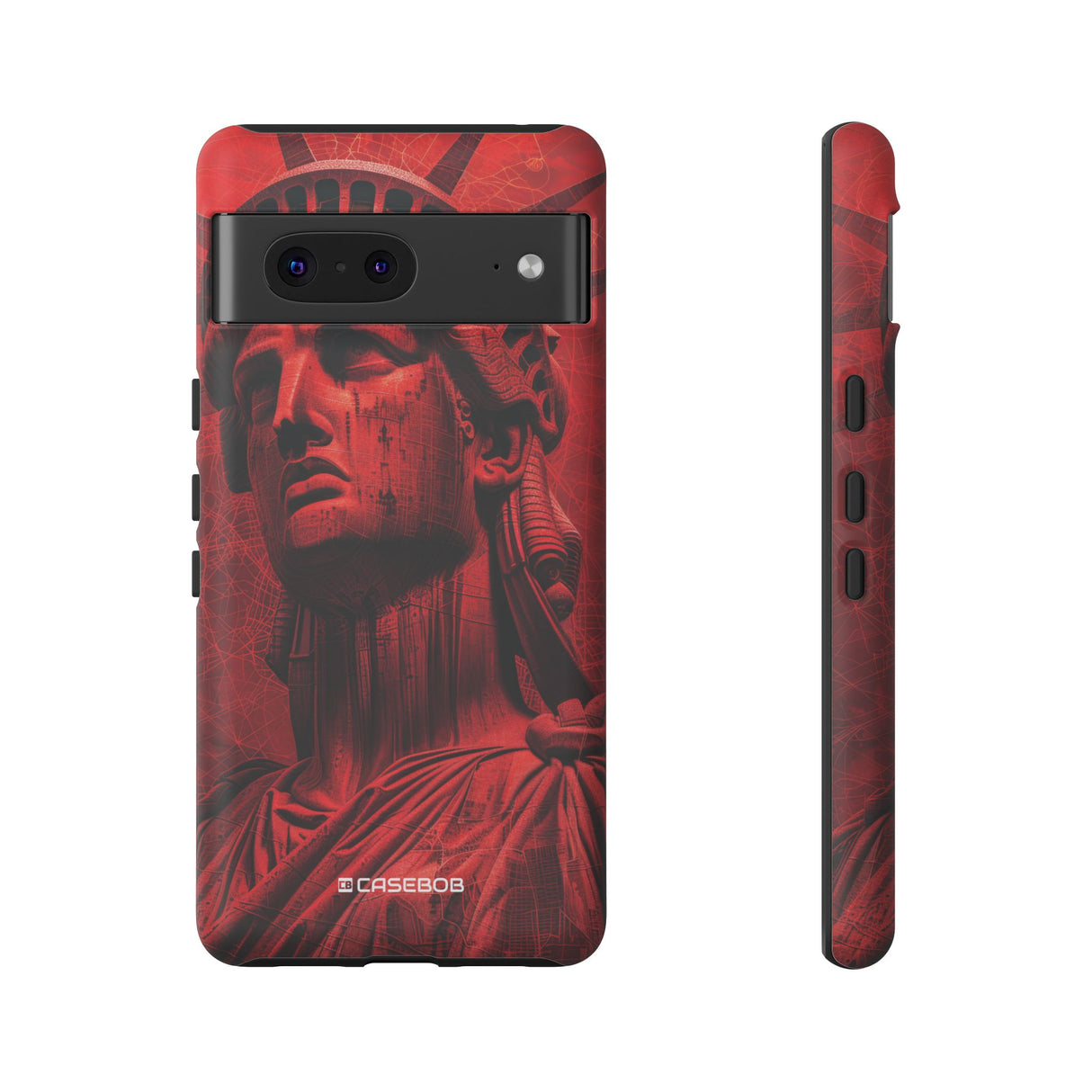 Red Liberty Revolution | Protective Phone Case for Google Pixel