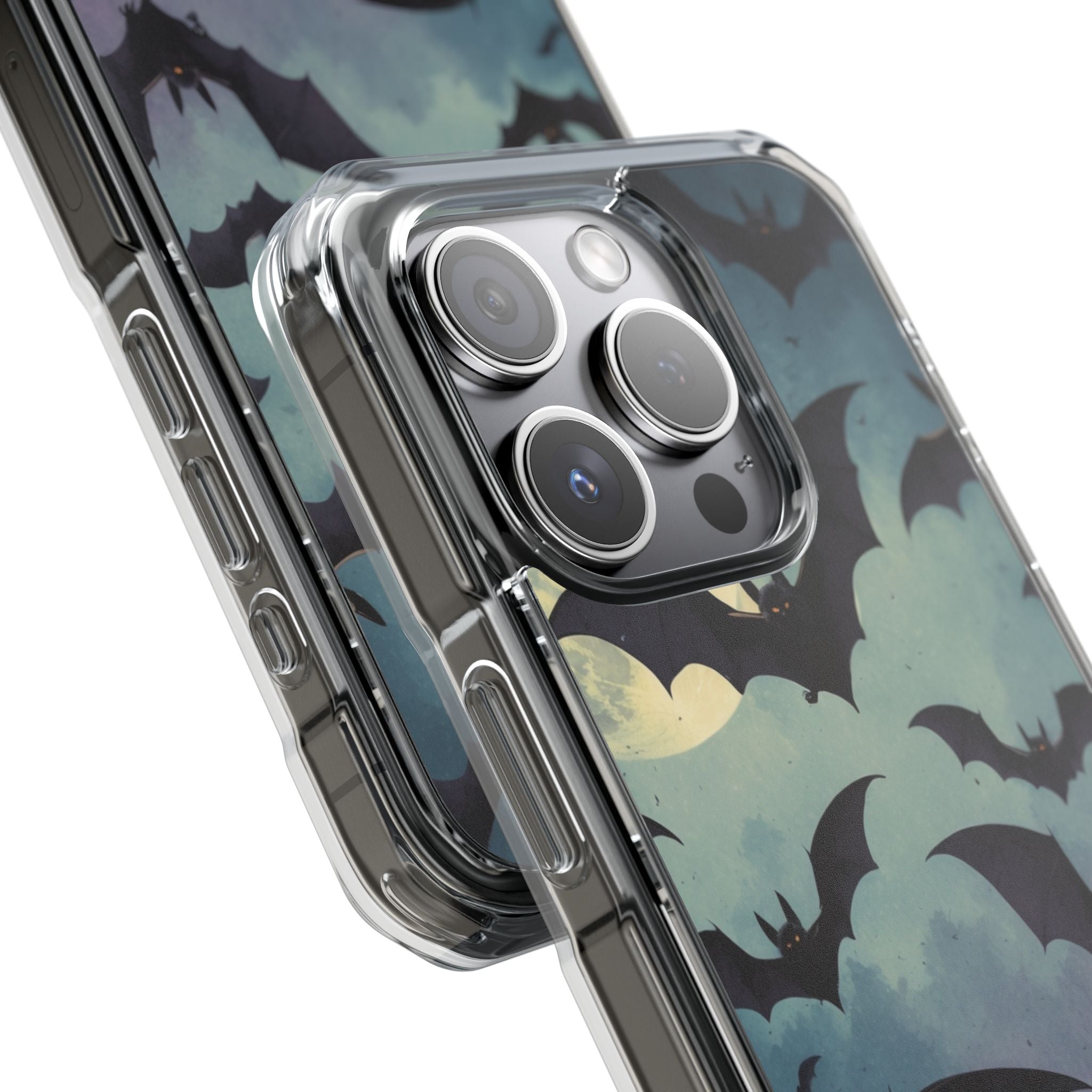 Glowing Bat Swarm iPhone 15 Pro Case - Impact