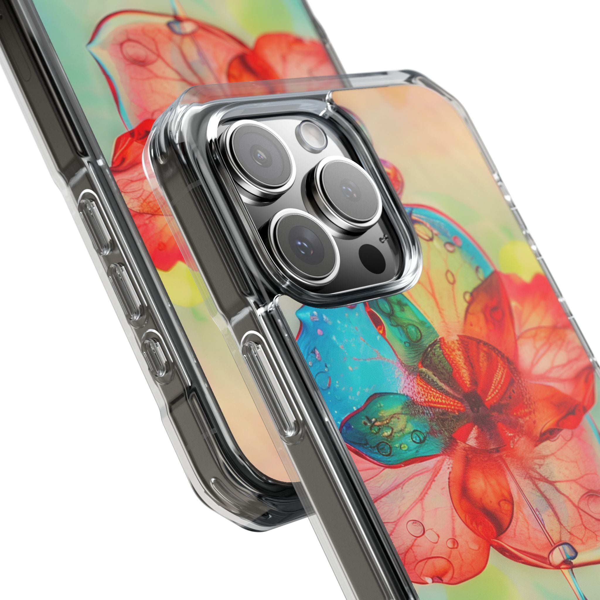 Ethereal Glass Flower iPhone 16 - Clear Impact Phone Case