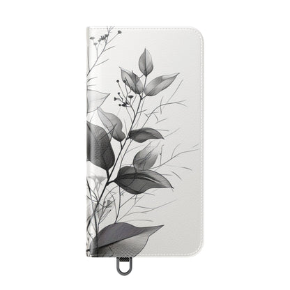 Silver Leaves - Samsung S25+ Case - Lompakko