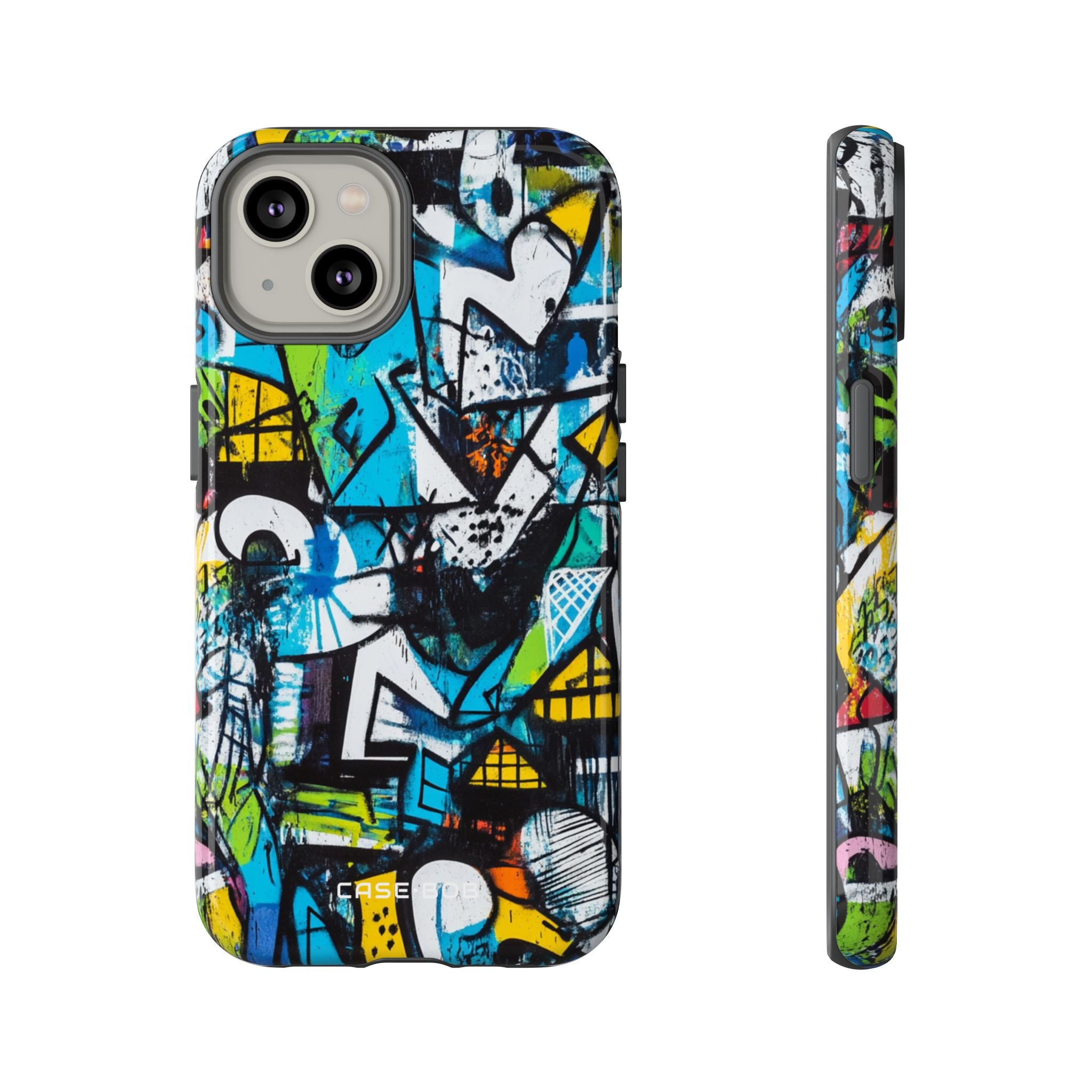 White Ripple Drift iPhone 14 Case - Tough