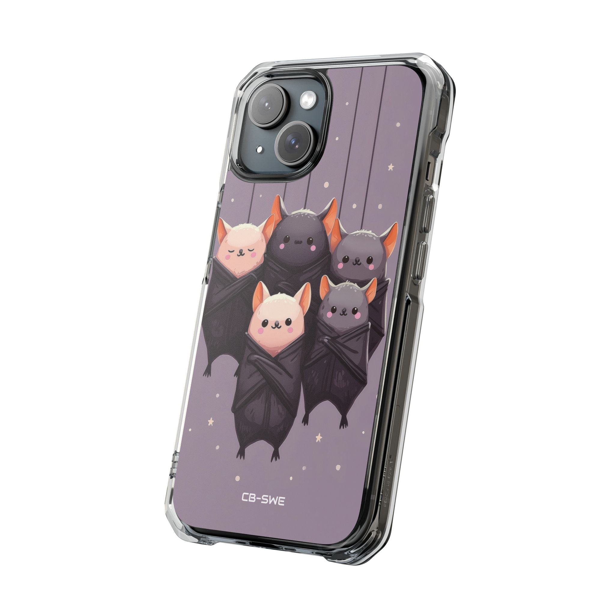 Playful Bats Hang iPhone Case - Impact