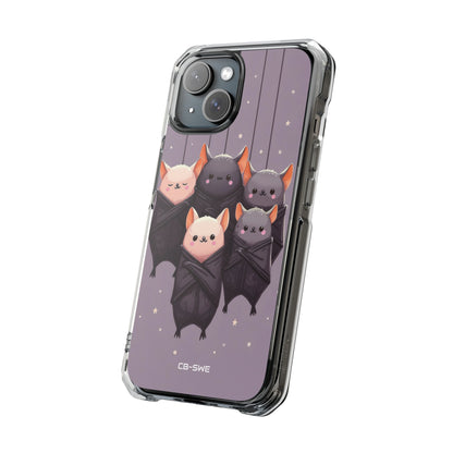 Playful Bats Hang iPhone Case - Impact