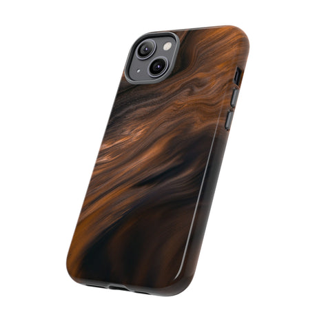 Brown Mist Ink Art iPhone Case (Protective) Phone Case