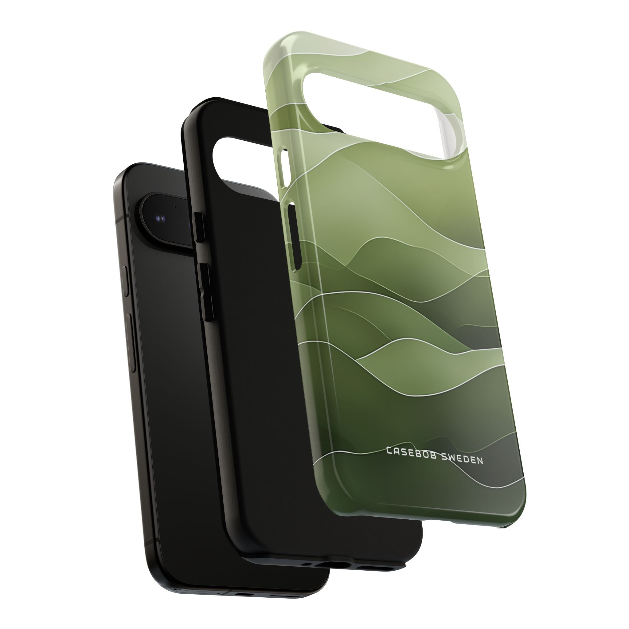 Soothing Green Waves Google Pixel 9 - Tough Phone Case