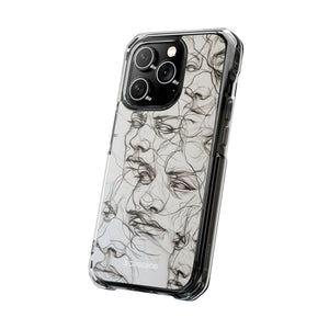 Ethereal Faces - Phone Case for iPhone (Clear Impact - Magnetic)