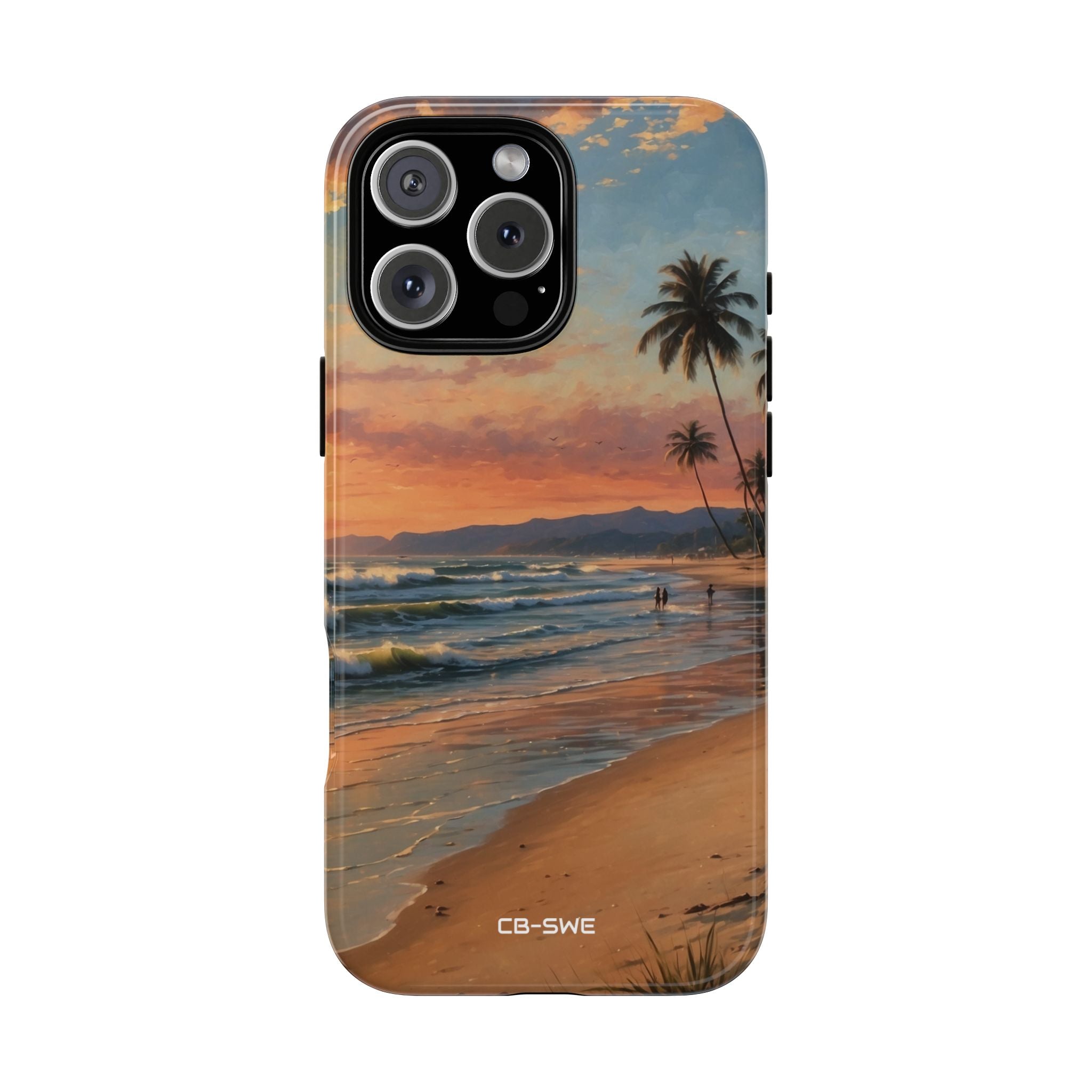 Golden Waves Embrace - iPhone Case
