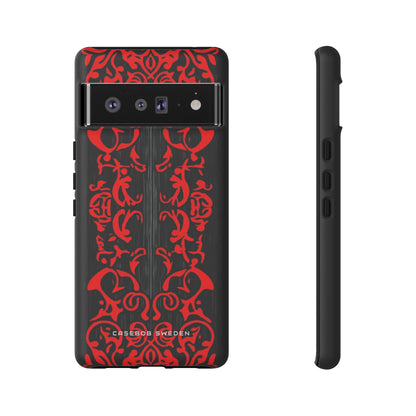 Gothic Crimson Symmetry Google Pixel 6 - Tough Phone Case