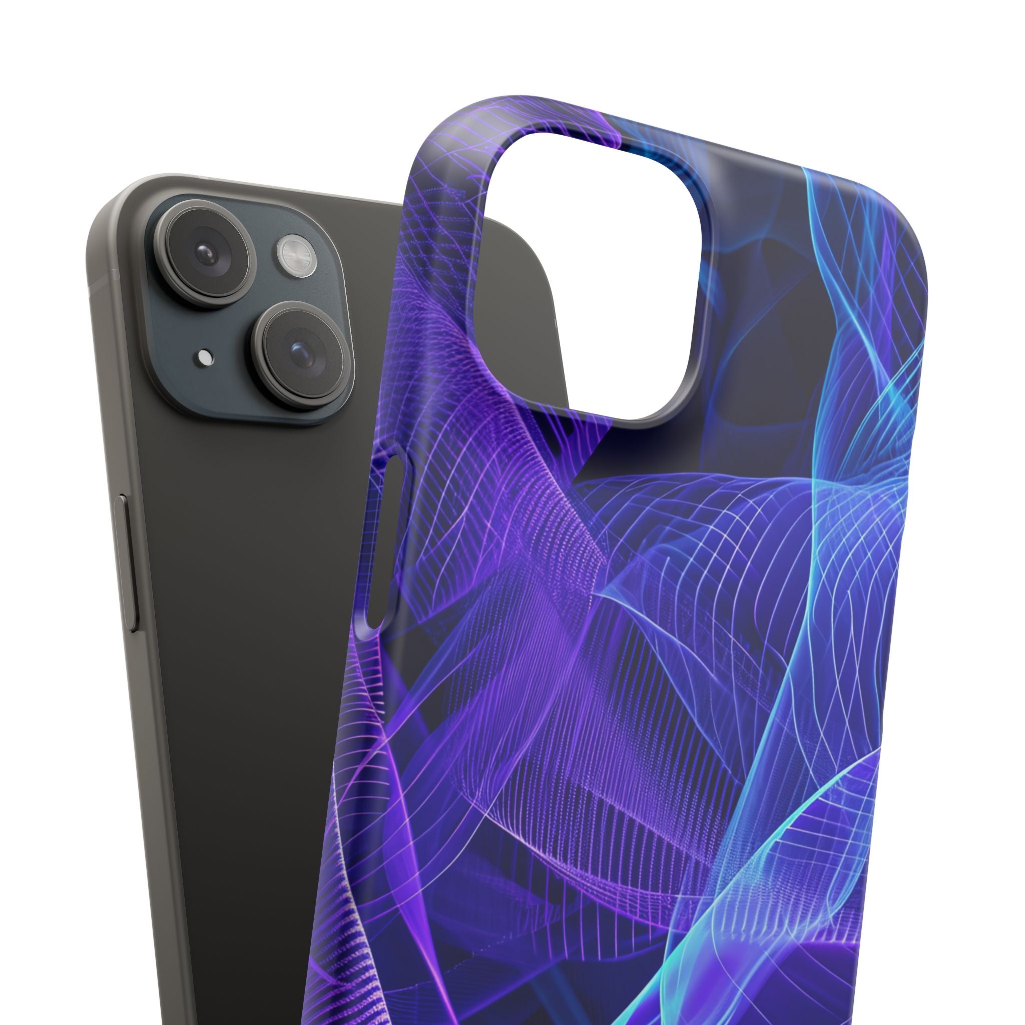 Gradient Flowscape iPhone 15 - Slim Phone Case